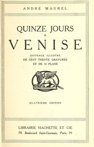 Tapa de Quinze jours à Venise