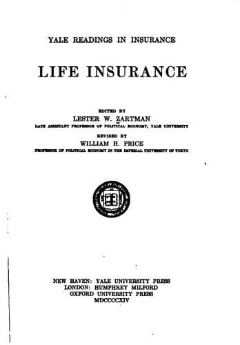 Tapa de ... Life insurance