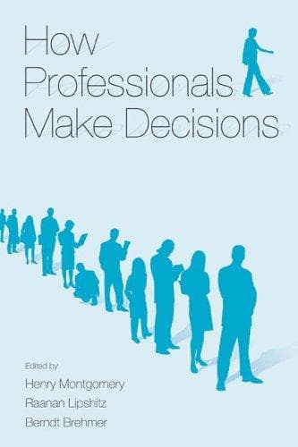 Tapa de How Professionals Make Decisions (Expertise: Research and Applications)