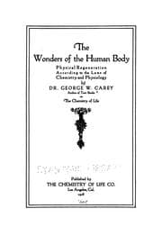 Tapa de The wonders of the human body, physical regeneration according to the laws of chemistry and physiology