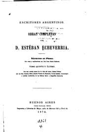 Tapa de Obras completas de D. Esteban Echeverria