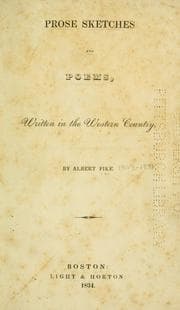 Tapa de Prose sketches and poems