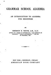 Tapa de Grammar school algebra