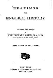 Tapa de Readings from English history