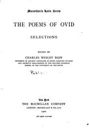 Tapa de The poems of Ovid