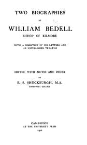 Tapa de Two biographies of William Bedell, bishop of Kilmore