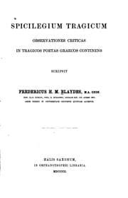 Tapa de Spicilegium tragicum