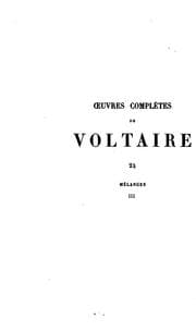 Tapa de Œuvres complètes de Voltaire