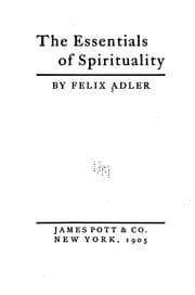 Tapa de The Essentials Of Spirituality