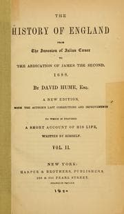 Tapa de The history of England from the invasion of Julius Caesar to the abdication of James the Second, 1688