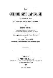 Tapa de La guerre sino-japonaise au point de vue du droit international