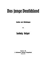 Tapa de Das junge Deutschland
