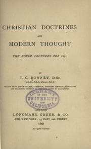 Tapa de Christian doctrines and modern thought