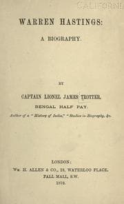 Tapa de Warren Hastings