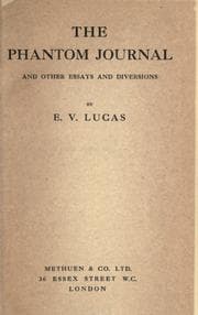 Tapa de The phantom journal and other essays and diversions
