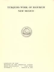Tapa de Turquois work of Hawikuh, New Mexico