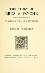 Tapa de The story of Eros & Psyche (retold from Apuleius), together with some early verses ...