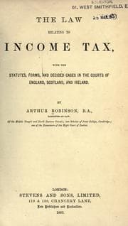 Tapa de The law relating to income tax