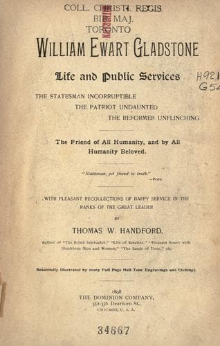 Tapa de William Ewart Gladstone
