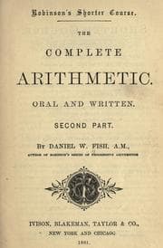 Tapa de The complete arithmetic, oral and written