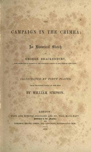 Tapa de The campaign in the Crimea