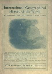Tapa de International geographical history of the world, accompanying the "International flat globe" ..