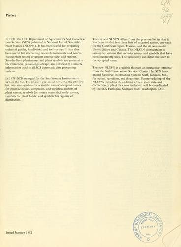 Tapa de National list of scientific plant names
