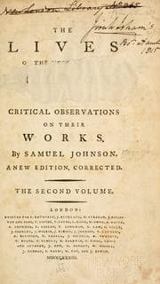 Tapa de The lives of the most eminent English poets