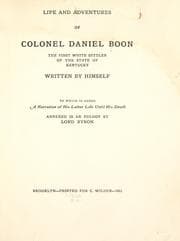 Tapa de Life and adventures of Colonel Daniel Boon