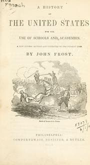 Tapa de A history of the United States; for the use of schools and academies