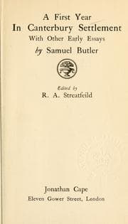 Tapa de A first year in Canterbury settlement, with other early essays