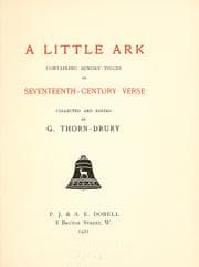 Tapa de A little ark containing sundry pieces of seventeenth-century verse