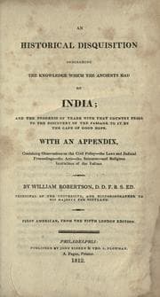 Tapa de An historical disquisition concerning the knowledge which the ancients had of India