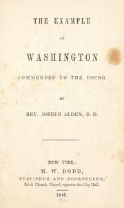 Tapa de The example of Washington commended to the young