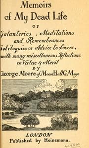 Tapa de Memoirs of my dead life, of galanteries, meditations and remembrances, soliloquies or advice to lovers, with many miscellaneous reflections on virtue and merit