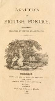 Tapa de Beauties of British poetry