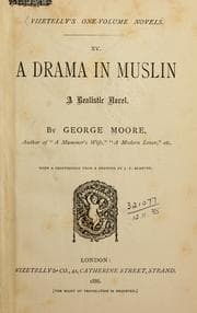 Tapa de A drama in muslin, a realistic novel