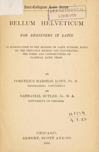 Tapa de Bellum Helveticum