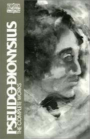 Tapa de Pseudo Dionysius