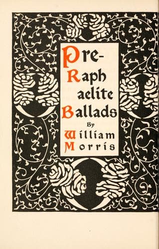 Tapa de Pre-Raphaelite ballads