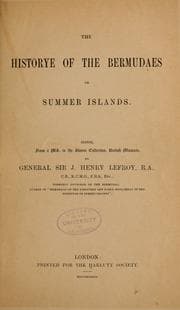 Tapa de The historye of the Bermudaes or Summer islands