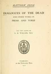 Tapa de Dialogues of the dead
