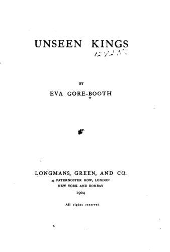 Tapa de Unseen kings