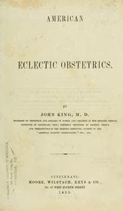 Tapa de American eclectic obstetrics