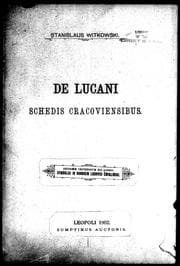 Tapa de De Lucani schedis Cracoviensibus