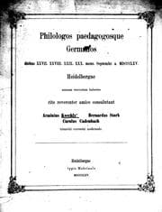 Tapa de De Musaei Grammatici codice Palatino scripsit