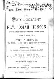 Tapa de An autobiography of the Rev. Josiah Henson