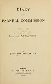 Tapa de Diary of the Parnell Commission