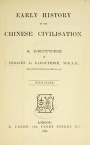 Tapa de Early history of the Chinese civilisation