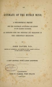 Tapa de An estimate of the human mind